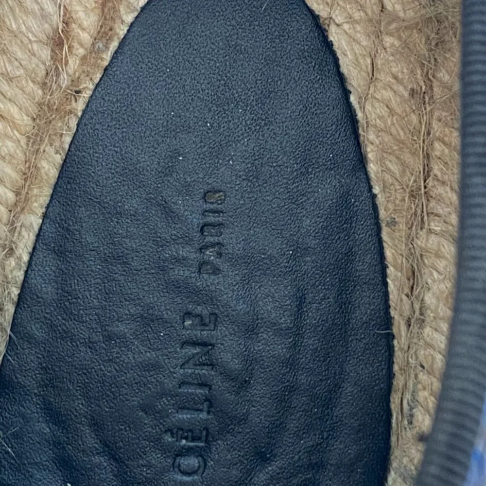 Celine Phoebe Blue Python Philo espadrilles Size 38 US 7.5